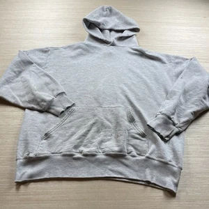 Vintage Russell Athletic Jerzees Hoodie Distressed 90s Thrashed L Made in USA - Picture 1 of 18