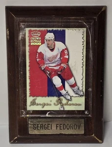 1999 Sergei Fedorov Pacific Crown Royale Hockey Card Framed Plaque NM - Picture 1 of 2
