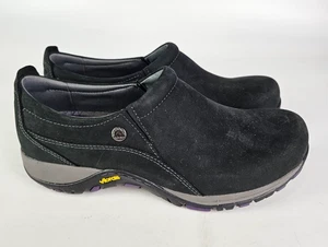 Dansko Patti Milled Nubuck Women's Black Slip On Shoe Vibram Sole Size 38 / 8 - Picture 1 of 5