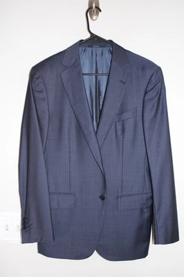 NAVY-BLUE PINSTRIPED ERMENEGILDO ZEGNA 100% WOOL SPORT COAT sz 40R suit jacket - image 1 of 4