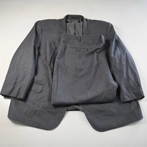 Pronto Uomo 58R 52x30 Gray Sharkskin Mens Jacket Pants Suit - Picture 1 of 12