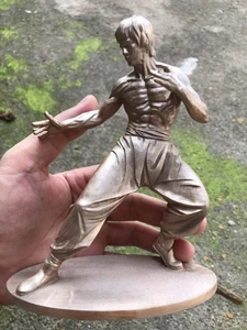 Figura Bruce Lee Modelo Coleccionable Estatua Escritorio Decoración Kung Fu Regalo Resina Juguete - Imagen 1 de 12