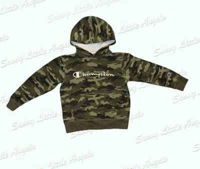 Small Camo Champion Hoodie - Image 1 of 3