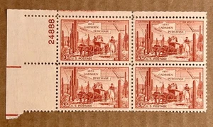 Sc #1028, 1953 Gadsden Purchase, US 3¢ Block, MNH/OG, VF/XF - Picture 1 of 2