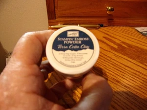 STAMPIN UP TERRA COTTA CLAY EMBOSSING POWDER - NEW - Picture 1 of 2