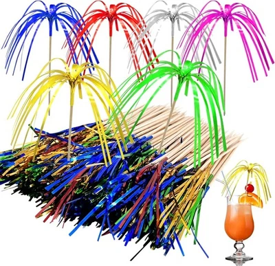 160 Stück Cocktail Deko Feuerwerk, Cocktailspieße Feuerwerk, Cocktail Zubehör D - Bild 1 von 4