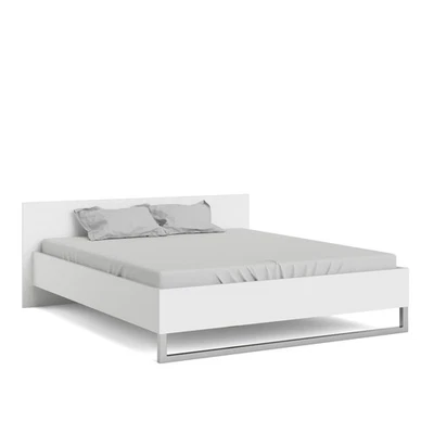 Letto matrimoniale PASTURO inlaminato bianco opaco. LAP 205x75x198 cm - Immagine 1 di 4