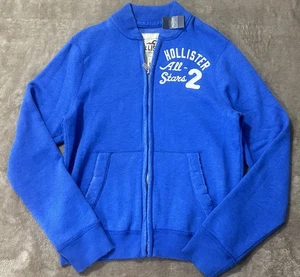 NWT Hollister Size Medium Blue Sweater Track Men’s Jacket - Picture 1 of 4
