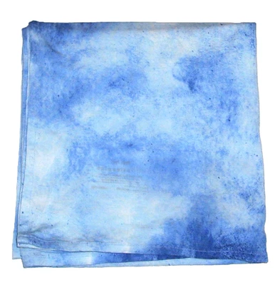 Детское одеяло Little Sleepies синее акварельное пеленальное бамбуковое 44x44 дюйма - Изображение 1 из 3