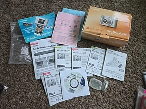 Canon PowerShot A550 Box, CD, And Manuals - No Camera - Picture 1 of 6