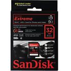 Carte SD vidéo SanDisk 32G HD extrême V20 pour Pentax K-S1 KS1 K S1 K-5 IIs K-3 K3