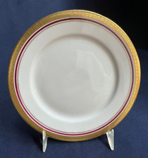 Rosenthal Continental HELENA 3306 Gold Laural & Red Trim 6 1/8" Dessert Plate(s)