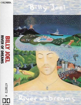 BILLY JOEL RIVER OF DREAMS CASSETTE 10 track album clear shell POP ROCK - Image 1 of 4