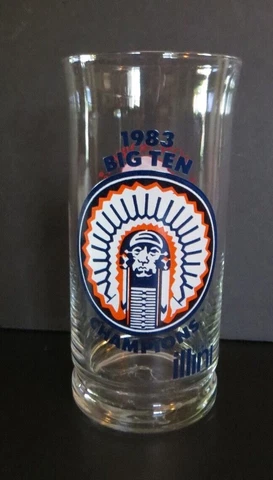 University of Illinois Rose Bowl Champions Glass 1983 Fabulous Condition!! Cover