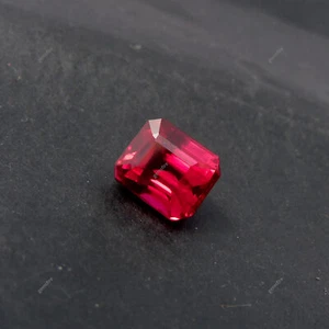 Beautiful CERTIFIED 5.45 Ct Square Cushion Cut Red Ruby Natural Loose Gemstone - Picture 1 of 13