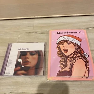 Taylor Swift - Midnights (Target Lavender CD) & 2 NEW Merry Swiftmas Cards - Picture 1 of 5