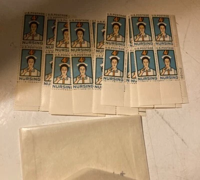 Quantity 40-SCOTT STAMPS NURSING  TEN BLOCKS OF 4 MINT NEVER HINGED-MINT - Image 1 of 4