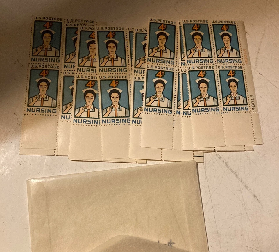 Quantity 40-SCOTT STAMPS NURSING  TEN BLOCKS OF 4 MINT NEVER HINGED-MINT - Image 1 of 4