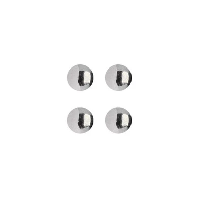 Piercing Gioielli Chiusura Set 4 Vite Sfere Acciaio per 1,6mm IN 3-6mm Misura - Immagine 1 di 2