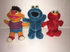 Sesame Street Lot Interactive Vintage (elmo,bernnie,cookie Monster) Tyco Hasbro