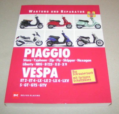 Manual de Reparación Piaggio/Vespa - Esfera, Tifón , Zip, NRG, ET2, ET4, LX, Gt - Imagen 1 de 4