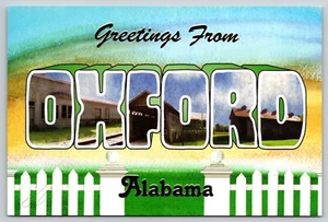 Valla grande de saludos de postal de Oxford Alabama - Imagen 1 de 2