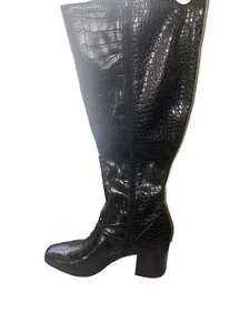 Botas para mujer Franco Sarto tributo estampado cocodrilo talla 10M - Imagen 1 de 9