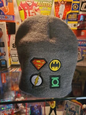 Justice League Youth Winter Skull Cap Flash Superman Bat Man MAN CAVE GIFT - Image 1 of 4