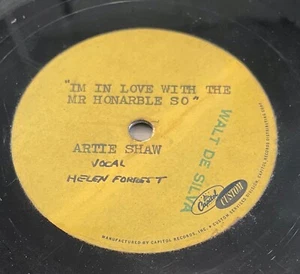 Acetat ARTIE SHAW Helen Forest - Ich bin verliebt in den ehrenwerten Herrn So und so - Bild 1 von 4