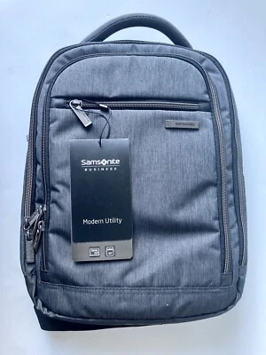 Samsonite Modern Utility Small Backpack Charcoal Gray Heather New Bag - Image 1 of 4