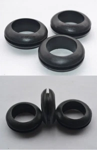 Lot de 10 passe câble de 12mm neufs de couleur noire - Foto 1 di 3