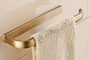 Portasciugamani singolo da parete accessorio bagno ottone antico mba178 - Foto 1 di 6