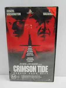 Crimson Tide, Denzel Washington, VHS Tape, Vintage Video, Movie, M, 1995 - Picture 1 of 4