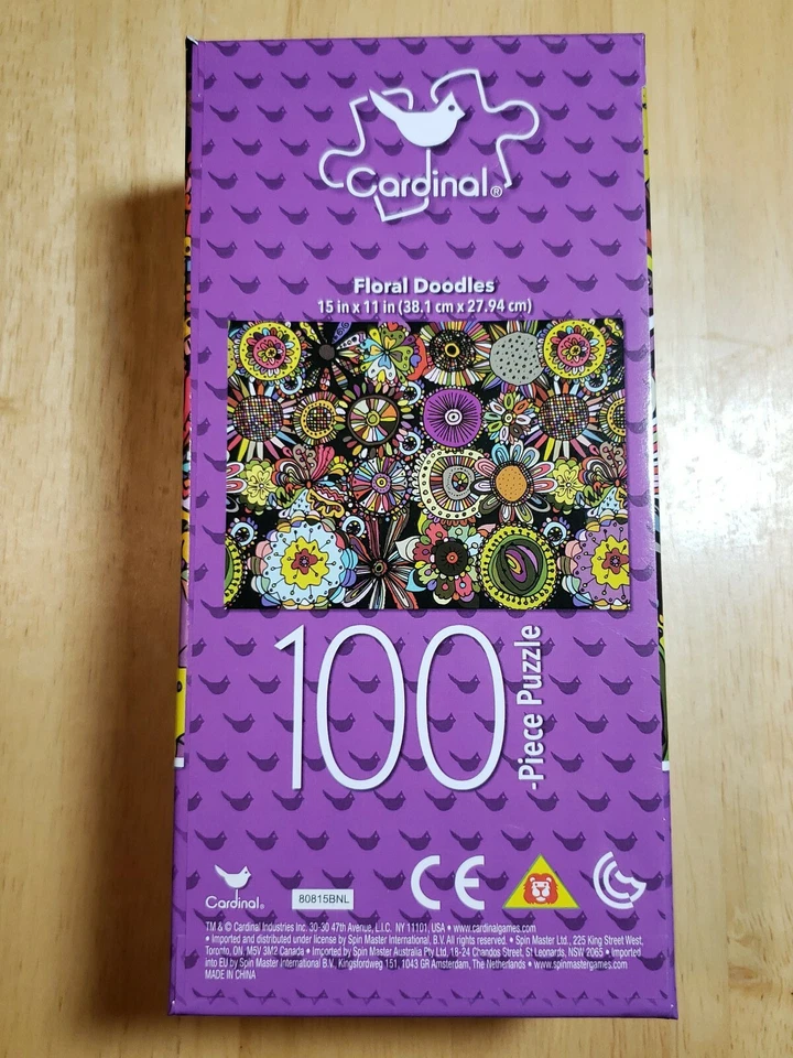 Rompecabezas de 100 piezas Cardinal Flower Floral Doodles Foto 1 de 1