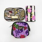 Lot of 3 Betsey Johnson Makeup Carry Bags & Wallet