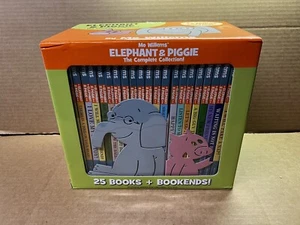 Elephant and Piggie the Complete Collection 25 Hardcover Books 2 Bookends NEW - Imagen 1 de 13