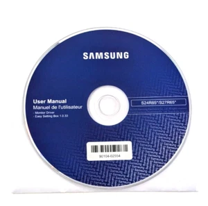 Samsung User Manual/Monitor Driver Disc Computer S24R65/S27R65 CD - Picture 1 of 1