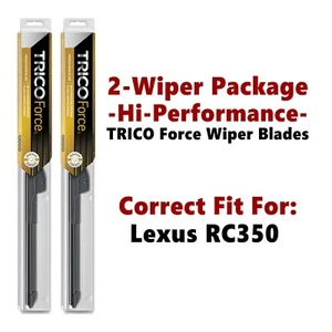 Limpiaparabrisas de alto rendimiento de 2 unidades para Lexus RC350 2015+ - 25240/180 - Imagen 1 de 12
