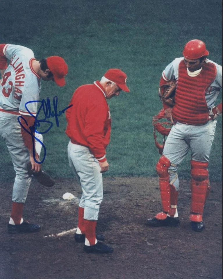 JACK BILLINGHAM REDS SIGNED AUTOGRAPHED 8X10 PHOTO W/ COA - Image 1 of 1