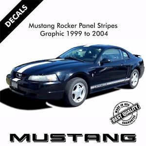 Ford Mustang Rocker Panel Door Side Stripes Decals Stickers Set 1999-2004 |34