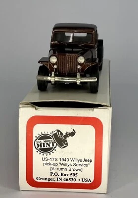 US MODEL MINT 1/43 US-17s JEEP WILLYS PICK-UP 1949  - Photo 1/4