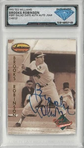 1993 Ted Williams BROOKS ROBINSON #BR1 JSA Auto ๐ DSG Authentic - Picture 1 of 3