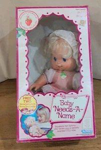Vintage Strawberry Shortcake Baby-Needs-A-Name Blow Kiss Puppe Neu im Karton - Bild 1 von 16