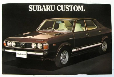 SUBARU Custom Car Sales Brochure Single Sheet 1600cc - Image 1 of 2