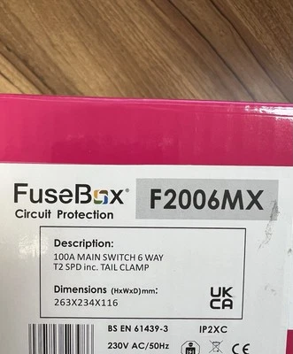Fusebox F2006MX 6-Way T2 SPD Inc Tail Clamp Metal