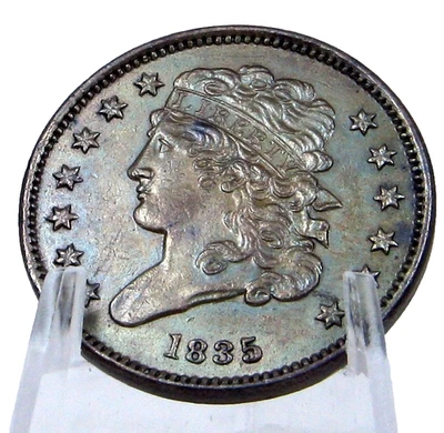 1835 CLASSIC HEAD HALF CENT GEM BU FREE SHIPPING RARE COIN #SC330CH0-2 - Image 1 of 4