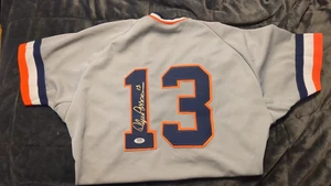 Vintage Lance Parrish Signed Authentic Detroit Tigers Jersey PSA - Picture 1 of 2