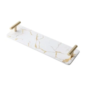 Rectangular Serving Platter with Handles Jewelry Tray for Bedroom Home Party - Bild 1 von 6