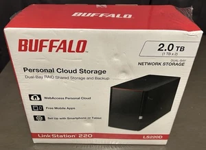 Buffalo LinkStation 2TB NAS Storage Server - LS220D0202 - Afbeelding 1 van 8