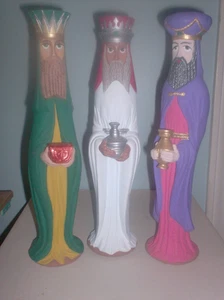 Vintage 1drei Weise Männer 13" Keramik handbemalt Figuren Krippe Weihnachten - Bild 1 von 2
